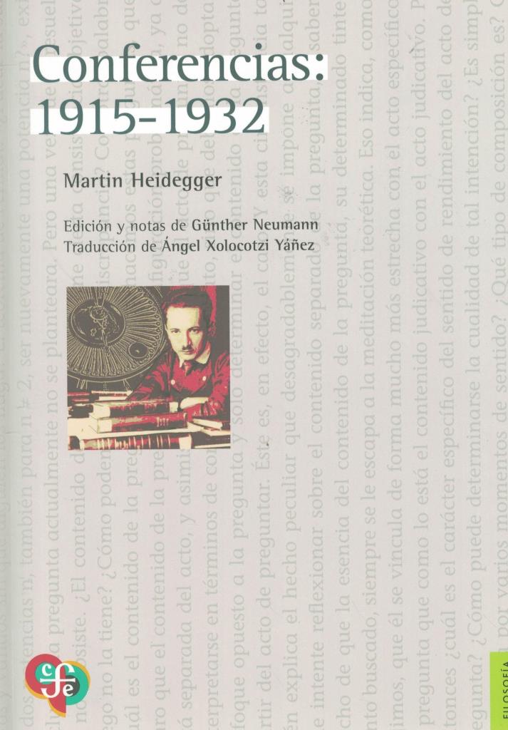 CONFERENCIAS- HEIDEGGER 1915-1932