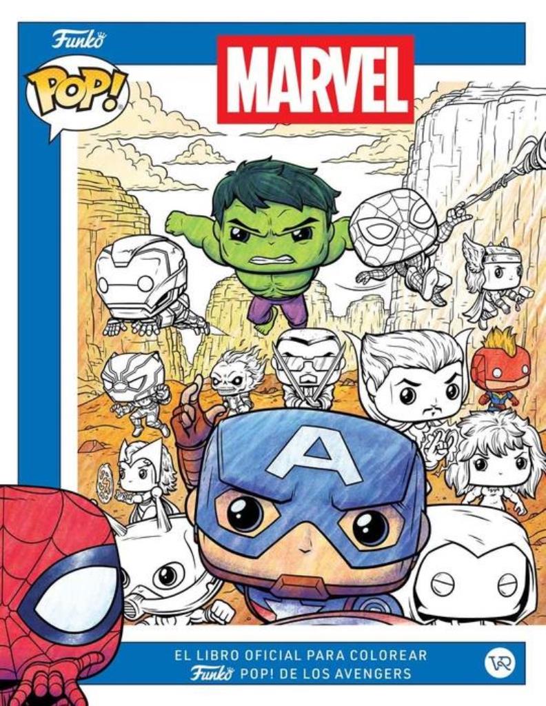 LIBRO OFICIAL PARA COLOREAR FUNKO POP- LOS AVENGERS