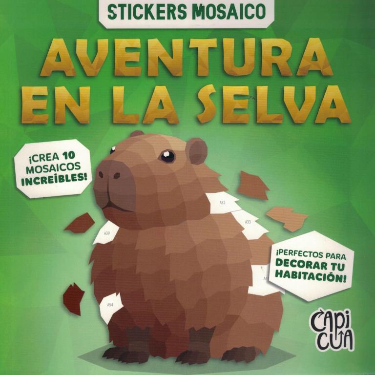 AVENTURA EN LA SELVA- STICKERS MOSAICO