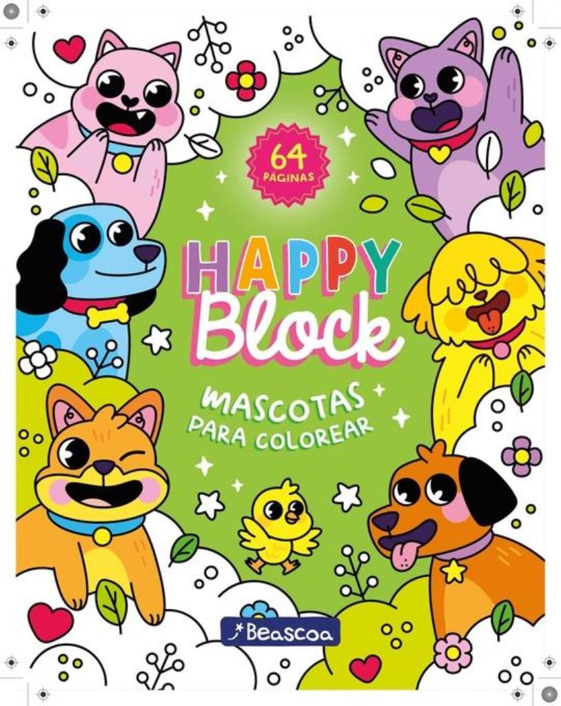 BLOCK PARA COLOREAR - MASCOTAS
