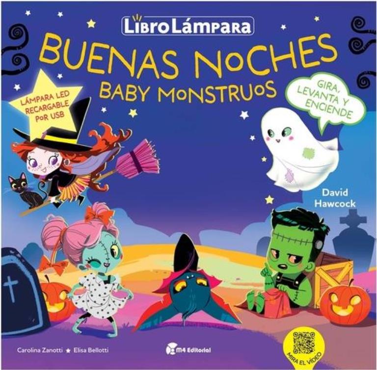 BUENAS NOCHES BABY MONSTRUOS- LIBRO LAMPARA