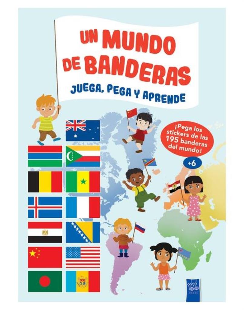 UN MUNDO DE BANDERAS- JUEGA, PEGA Y APRENDE