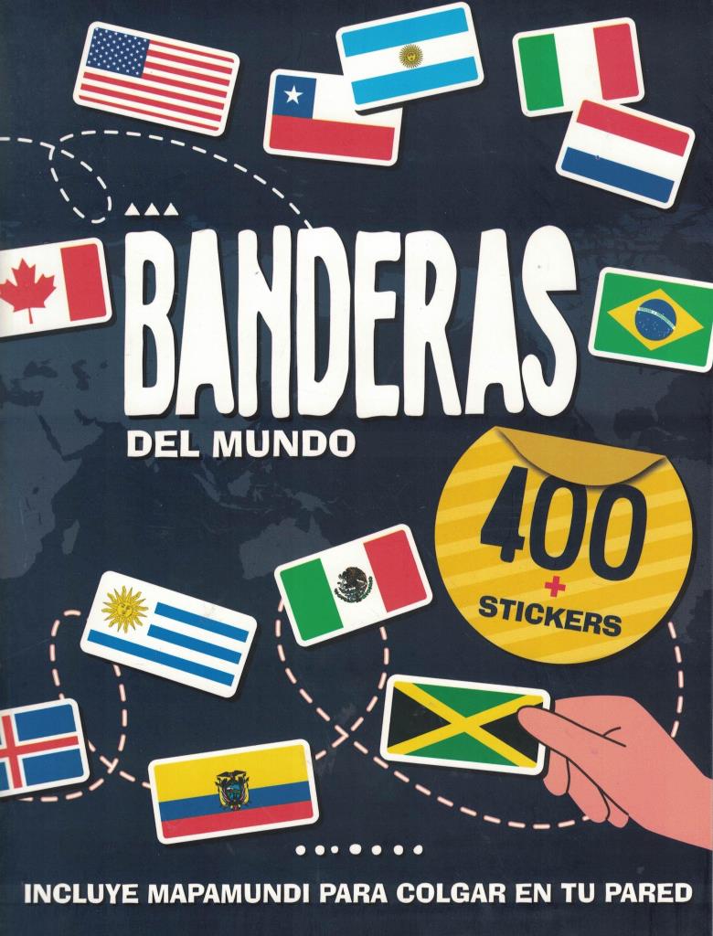 BANDERAS DEL MUNDO CON POSTER, MAPAS Y STICKERS