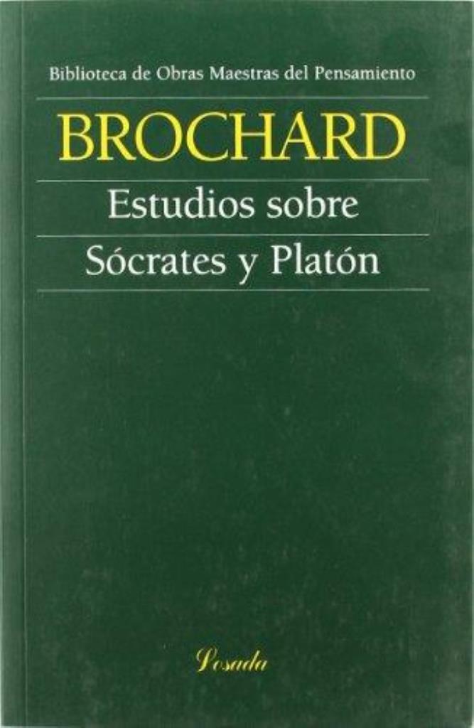 ESTUDIOS SOBRE SOCRATES Y PLATON