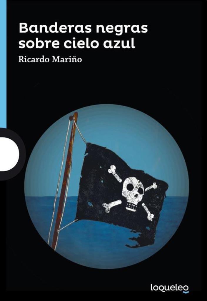 BANDERAS NEGRAS SOBRE CIELO AZUL