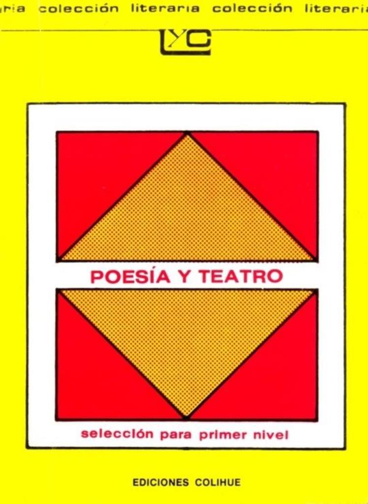 POESIA Y TEATRO PARA EL PRIMER NIVEL