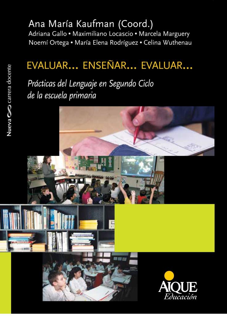 EVALUAR... ENSEÑAR... EVALUAR...- 2015