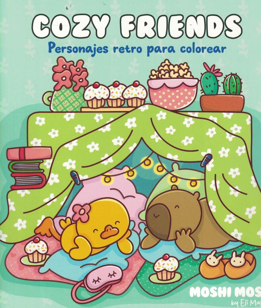 COZY FRIENDS - PERSONAJES RETRO PARA COLOREAR