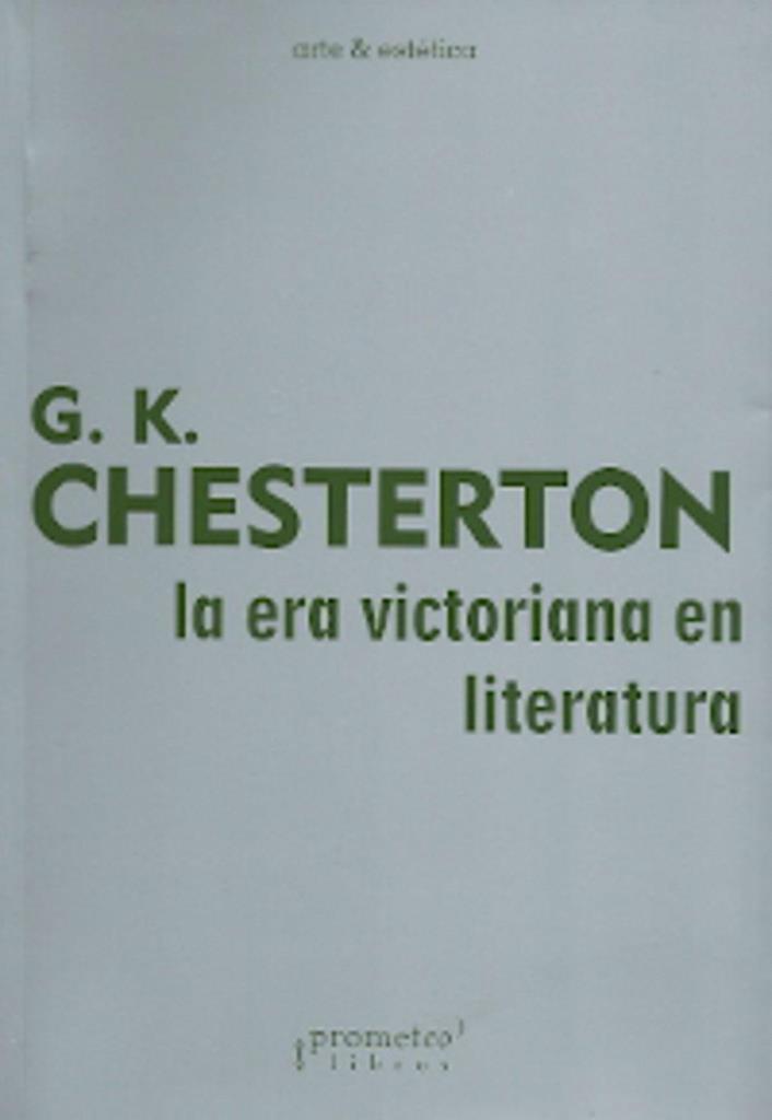 ERA VICTORIANA EN LITERATURA, LA