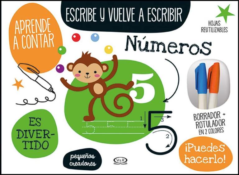 ESCRIBE Y VUELVE A ESCRIBIR NUMEROS - COLOREAR