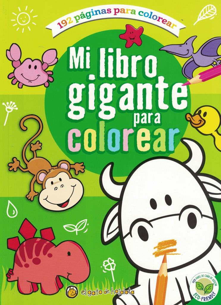 MI LIBRO GIGANTE PARA COLOREAR: VERDE