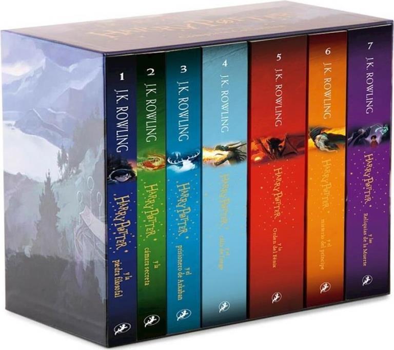 HARRY POTTER- PACK COMPLETO CON ESTUCHE