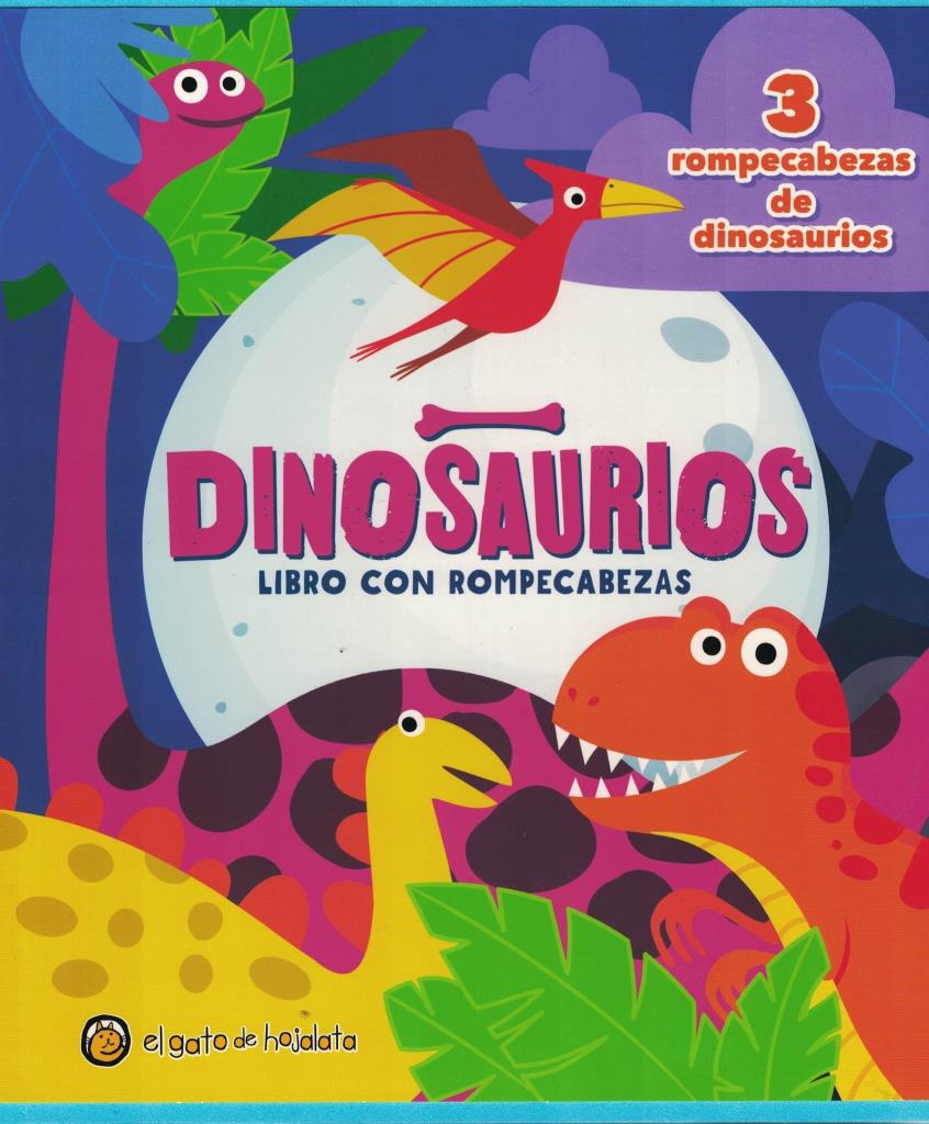 DINOSAURIOS - LIBRO CON ROMPECABEZAS