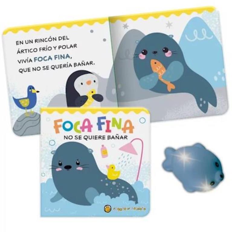 FOCA FINA NO SE QUIERE BAÑAR - BURBUJAS Y LUCES